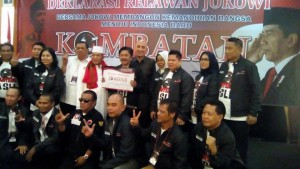 DEKLARASI RELAWAN JOKOWI  “BERSAMA JOKOWI MEMBANGUN KEMANDIRIAN BANGSA MENUJU INDONESIA BARU”