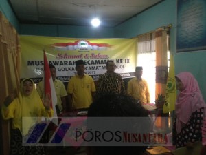 SYOFYAN, S.Pd KEMBALI PIMPIN PTK PARTAI GOLKAR KECAMATAN BONJOL
