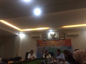 PEMKO SAWAHLUNTO GELAR KONFRENSI PERS EVENT TDS DAN SIMFES 2017