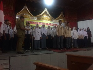 PEMKO SAWAHLUNTO RESMI LANTIK FORUM ANAK KOTA SAWAHLUNTO 2017-2018