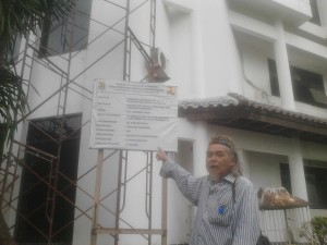 PROYEK REHAB GEDUNG DPRD KARAWANG DIKRITIK KETUA LSM SANGGABUANA.