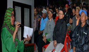Anggota DPRD Sawahlunto Dapil III Ir, Neldawenti,M.Si Tampung Aspirasi Warga Barangin