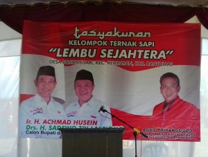 Husein Sadewo Kunjungi Kelompok Peternakan Sapi di Desa Bojogsari
