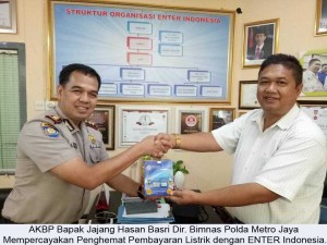 Pemasangan Enter Indonesia Dirumah Bapak Jajang Hasan Basri Dir. Bimnas Polda Metro  telah mempercayakan Enter Indonesia