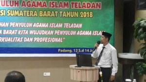 Anak Bonjol Deni Fadly,S.Sos.I, Juara 1 Penyuluh Agama Islam Teladan non PNS Tingkat Propinsi