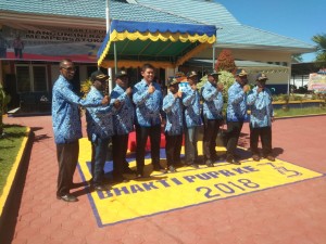 Hut Bakti PUPR ke 73 Tahun Diwarnai Dengan Penaburan Bunga