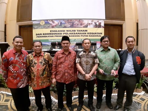Evaluasi Tanam Bawang Putih, Kementan, DPR, Satgas Pangan, KPK, KPPU dan Importir Kompak Wujudkan Swasembada 2021