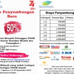 Hore PDAM tirta asasta kota depok Diskon 50 % Buat Pelanggan Domestik