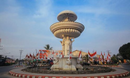 Puluhan siswa Bali Dari Melaksanakan Program Siswa Mengenal Nusantara di Kalbar.