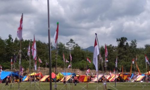 Jelang Apel Besar, Empat Kwarran Pramuka se-Kota Sawahlunto Gelar Perkemahan