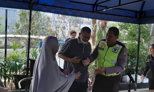 Bripka Eka maafkan pengendara yang menabrak nya.