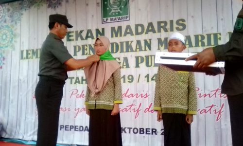 Pekan Madaris lembaga pendidikan Ma’arif NU kordinator kecamatan Moga dan Pulosari.