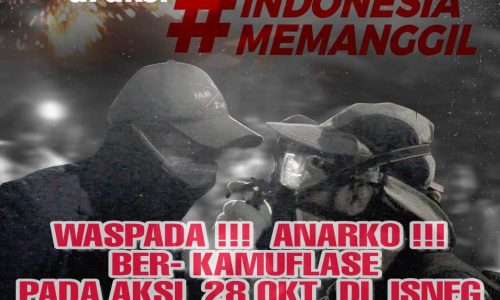Polisi Menduga Kelompok Anarko dibalik Aksi Unjuk Rasa di depan Istana