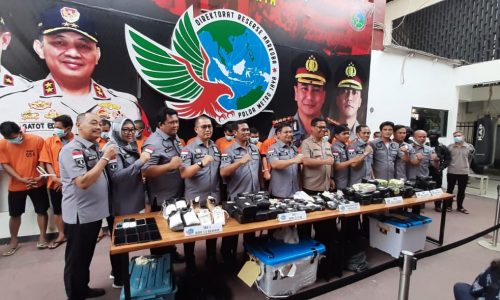 Kasubdit 1 Ditresnarkoba PMJ Bongkar Pengedar Sabu Jaringan Batam- Lampung- Jakarta Dengan Bukti Sabu total 63 kg