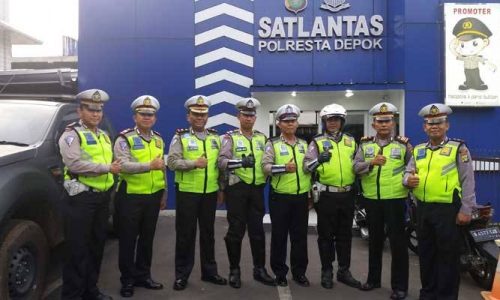 Satlantas Polresta Depok berikan pelayanan terbaik.