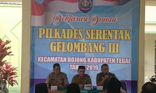 Calon Kades Gelar Deklarasi Damai Pikades Tegal