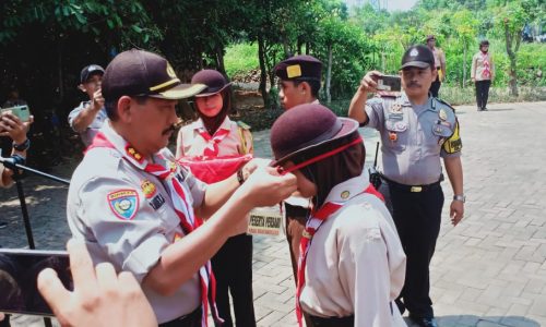 Kasat Binmas Polres Metro Jakarta Barat AKBP H Ganet Sukoco buka Perkemahan Sabtu Minggu ( persami ) Saka Bayangkara