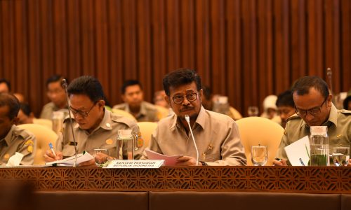 RDP dengan DPR, Mentan Syahrul paparkan program kerja untuk kedaulatan pangan.