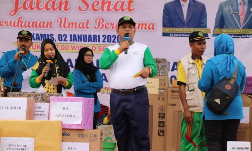 Bupati Pelalawan HM Harris, Gelar Jalan Santai Peringati HAB ke – 74 Riau