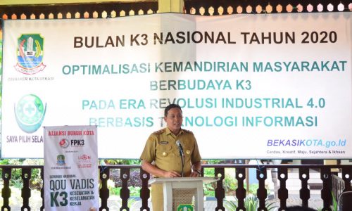 Wakil Wali Kota Bekasi, Dr.Tri Adhianto Tjahyono Buka Seminar K3 Nasional dan Pernyataan Keselamatan dan Kesehatan Kerja Nasional