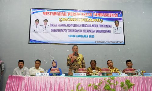 Hadiri Musrembang tingkat Kecamatan, Bupati Wajo ungkap Program Perbaikan Jalan.
