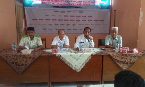 Camat IX Koto Sungai Lasi Hadiri musyawarah Antar Nagari ( MAN ).