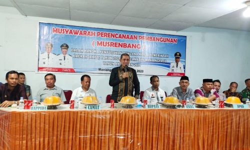 Menghadiri Musrembang kecamatan Maniangpajo, Bupati Wajo prioritaskan 3 L.