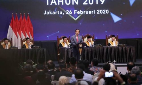 Jokowi Apresiasi MA Dalam Pemanfaatan Teknologi Menunjang Kecepatan Penanganan Perkara
