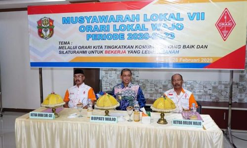 Bupati Wajo buka acara Musyawarah Lokal VII ORARI Lokal Wajo Periode 2020-2023