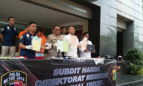 Subdit Harda Polda Metro Jaya Tangkap Jaringan Mafia Tanah Pemalsu Dokumen