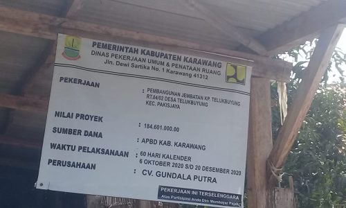 Proyek Jembatan Dari Aspirasi Dewan Tidak Tepat Sasaran, Masyarakat Kecewa Lemahnya Pengawas Dinas PUPR