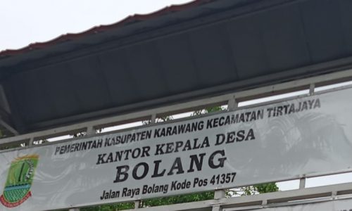 Desa Bolang Tuntaskan Riksus AMJ, Kades Jaenudin : Pertanggungjawaban Kita Lengkap !