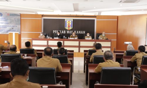 Pemerintah Kabupaten Waykanan Menggelar Rapat AMJ Akhir Masa Jabatan Kepala Daerah Waykanan 2016-2021