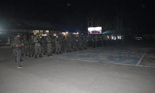 TNI/Polri Lakukan Patroli Cipta Kondisi Jelang di Nabire.