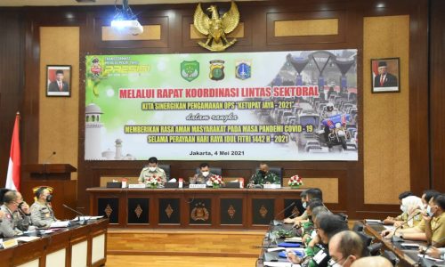 Kasdam Jaya Hadiri Rapat Koordinasi Lintas Sektoral Operasi Ketupat Jaya TA 2021