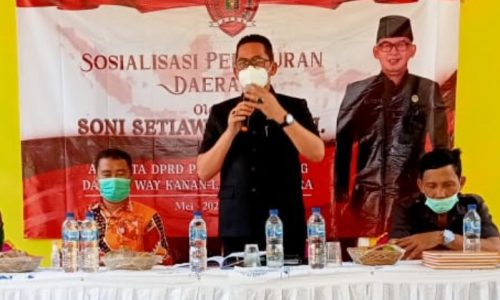 Anggota DPRD Provinsi Lampung Dari Frakai PKB Sosialisasi Perda No.3 Tahun 2020
