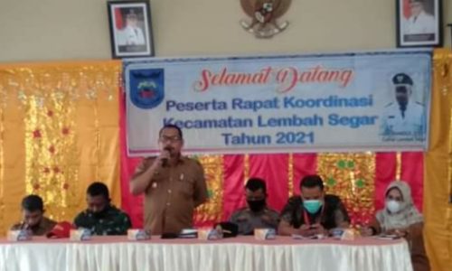 Tingkatkan Koordinasi Dan Sinergi Dengan Instansi Vertikal Terkait, Kecamatan Lembah Segar Gelar Rapat Koordinasi