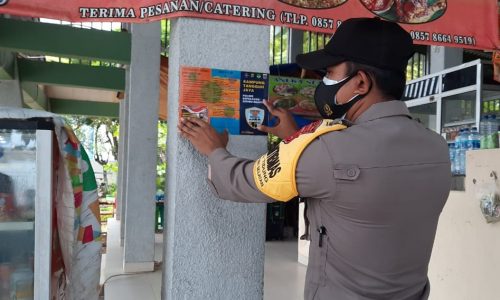 Sosialisasi Cegah Covid-19 Door to Door, 4 KTJ Kep Seribu Utara Bagikan Brosur