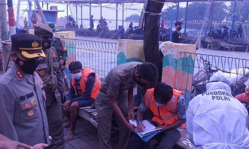 Terjaring Ops Gabungan Yustisi Polres Kep Seribu Beri Sanksi 6 Pelanggar