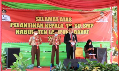 Bupati Lampung Barat Lantik 63 Kepala Sekolah Di Jenjang TK, SD, SMP