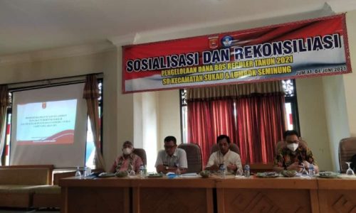 Dinas Pendidikan Lampung Barat Adakan Sosialisasi Penjelasan Prihal Permendikbud Nomer 6 Tahun 2021 Tentang Juknis BOS