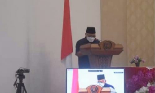 Wawako Sawahlunto H, Zohirin Sayuti, SE Sampaikan Ranperda Pelaksanaan APBD 2020.