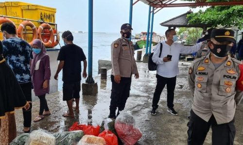 Ops Yustisi Gabungan Polsek Kep Seribu Utara di Pulau Panggang