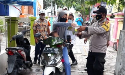 1.800 Masker Gratis Dibagikan Polres Kep Seribu Cegah Covid-19