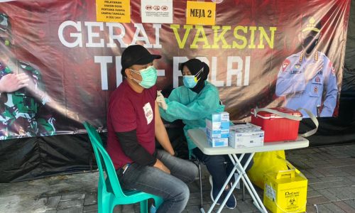 41 Peserta Vaksin Jalani Suntik di Gerai Vaksin Presisi Polres Kep Seribu