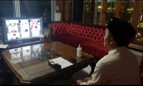 Bupati Lampung Barat Pimpin Langsung Acara Yasinan Dan Doa Bersama Secara Viritual