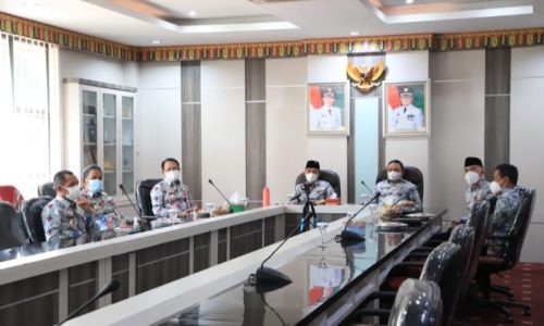Vicon Bupati Lampung Barat Dengan Kementian ( PPPA ) Sekaligus Terima Penghargaan Kabupaten Layak Anak ( KLA ) Tahun 2021