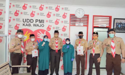 Jelang Dini Hari, Bupati Wajo Pimpin Peringatan Ulang Janji Hari Pramuka ke 60.