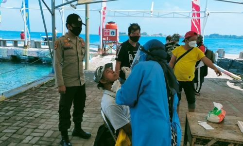 Ini Hasil Testing Swab Antigen 10 Warga di Posko KTJ Pulau Pramuka Kep Seribu Utara