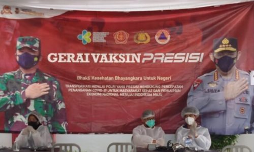 Vaksinasi Presisi Bersama Warna Warni Di Polsek Pancoran